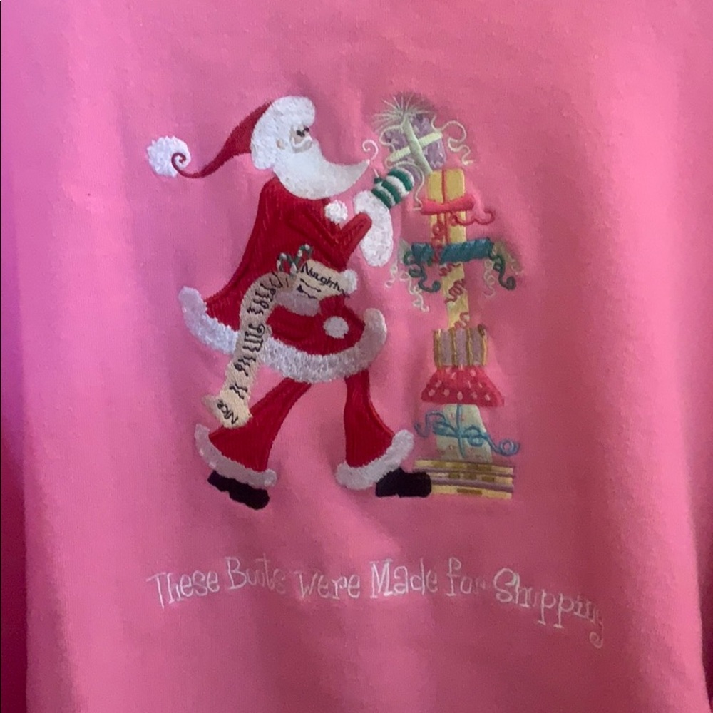 QF Christmas shopping sweatshirt 2X